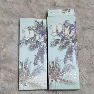 Urban Decay Beached Eyeshadow Palette in Mint Green with Palm Print